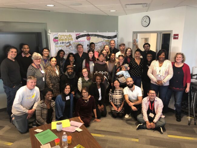 Nick Donohue with Nellie Mae staff and community advisors in 2019 Nick Donohue with Nellie Mae staff and community advisors in 2019 NME