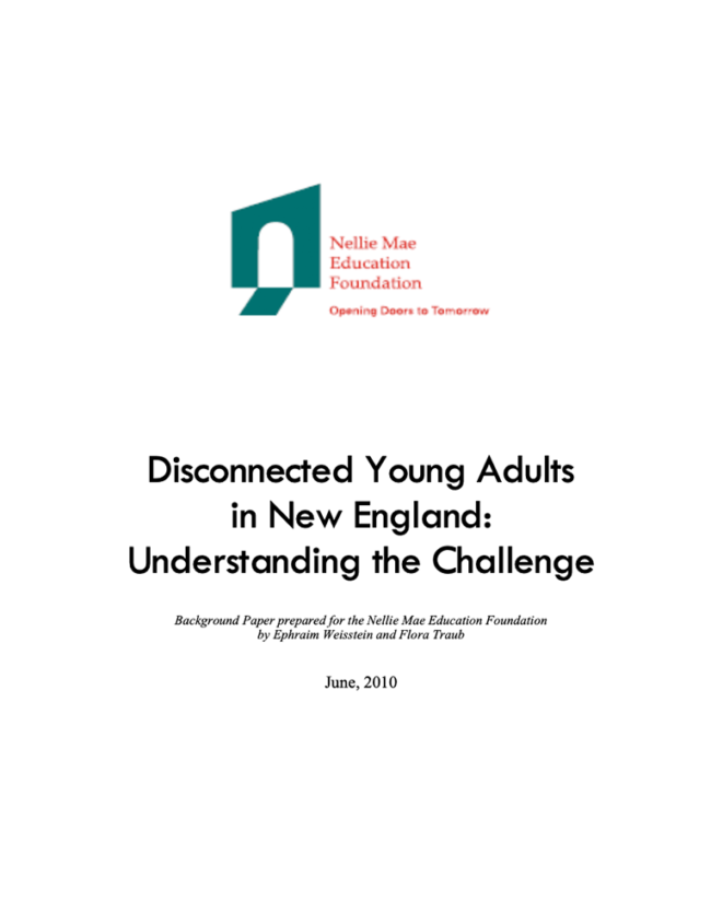 Disconnected Young Adults in New England Disconnected Young Adults in New England NME