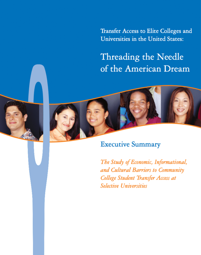 Transfer Access to Elite Colleges and Universities in the United States Transfer Access to Elite Colleges and Universities in the United States NME